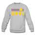 Maine Sweatshirt - Retro Sunrise Maine Crewneck Sweatshirt - heather gray
