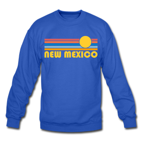 New Mexico Sweatshirt - Retro Sunrise New Mexico Crewneck Sweatshirt