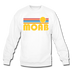 Moab, Utah Sweatshirt - Retro Sunrise Moab Crewneck Sweatshirt - white