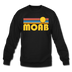 Moab, Utah Sweatshirt - Retro Sunrise Moab Crewneck Sweatshirt - black