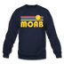 Moab, Utah Sweatshirt - Retro Sunrise Moab Crewneck Sweatshirt - navy