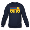 Ohio Sweatshirt - Retro Sunrise Ohio Crewneck Sweatshirt