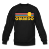 Orlando, Florida Sweatshirt - Retro Sunrise Orlando Crewneck Sweatshirt