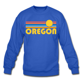 Oregon Sweatshirt - Retro Sunrise Oregon Crewneck Sweatshirt