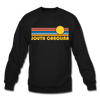 South Carolina Sweatshirt - Retro Sunrise South Carolina Crewneck Sweatshirt - black