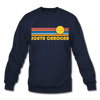 South Carolina Sweatshirt - Retro Sunrise South Carolina Crewneck Sweatshirt - navy