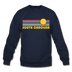 South Carolina Sweatshirt - Retro Sunrise South Carolina Crewneck Sweatshirt - navy