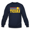 Texas Sweatshirt - Retro Sunrise Texas Crewneck Sweatshirt