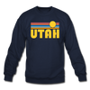 Utah Sweatshirt - Retro Sunrise Utah Crewneck Sweatshirt