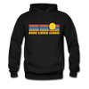 Anna Maria Island, Florida Hoodie - Retro Sunrise Anna Maria Island Crewneck Hooded Sweatshirt - black