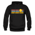 Anna Maria Island, Florida Hoodie - Retro Sunrise Anna Maria Island Crewneck Hooded Sweatshirt - black