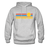 Anna Maria Island, Florida Hoodie - Retro Sunrise Anna Maria Island Crewneck Hooded Sweatshirt - heather gray