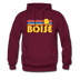 Boise, Idaho Hoodie - Retro Sunrise Boise Crewneck Hooded Sweatshirt - burgundy