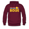 Boise, Idaho Hoodie - Retro Sunrise Boise Hooded Sweatshirt