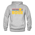 Boise, Idaho Hoodie - Retro Sunrise Boise Crewneck Hooded Sweatshirt - heather gray
