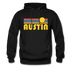 Austin, Texas Hoodie - Retro Sunrise Austin Crewneck Hooded Sweatshirt - black