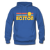 Boston, Massachusetts Hoodie - Retro Sunrise Boston Crewneck Hooded Sweatshirt - royal blue