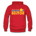 Boston, Massachusetts Hoodie - Retro Sunrise Boston Crewneck Hooded Sweatshirt - red