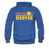Denver, Colorado Hoodie - Retro Sunrise Denver Crewneck Hooded Sweatshirt - royal blue