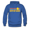 Hilton Head, South Carolina Hoodie - Retro Sunrise Hilton Head Crewneck Hooded Sweatshirt - royal blue