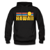 Hawaii Hoodie - Retro Sunrise Hawaii Crewneck Hooded Sweatshirt - black