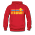 Hawaii Hoodie - Retro Sunrise Hawaii Crewneck Hooded Sweatshirt - red