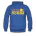 Florida Hoodie - Retro Sunrise Florida Crewneck Hooded Sweatshirt - royal blue