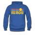 Illinois Hoodie - Retro Sunrise Illinois Crewneck Hooded Sweatshirt - royal blue
