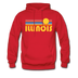 Illinois Hoodie - Retro Sunrise Illinois Crewneck Hooded Sweatshirt - red