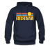 Indiana Hoodie - Retro Sunrise Indiana Crewneck Hooded Sweatshirt - navy