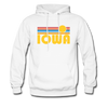 Iowa Hoodie - Retro Sunrise Iowa Hooded Sweatshirt