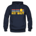 Key West, Florida Hoodie - Retro Sunrise Key West Crewneck Hooded Sweatshirt - navy