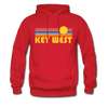 Key West, Florida Hoodie - Retro Sunrise Key West Hooded Sweatshirt