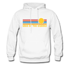 Lake of the Ozarks, Missouri Hoodie - Retro Sunrise Lake of the Ozarks Crewneck Hooded Sweatshirt - white