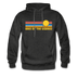 Lake of the Ozarks, Missouri Hoodie - Retro Sunrise Lake of the Ozarks Crewneck Hooded Sweatshirt - charcoal gray
