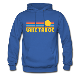 Lake Tahoe, California Hoodie - Retro Sunrise Lake Tahoe Hooded Sweatshirt