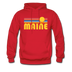 Maine Hoodie - Retro Sunrise Maine Crewneck Hooded Sweatshirt - red