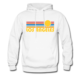 Los Angeles, California Hoodie - Retro Sunrise Los Angeles Hooded Sweatshirt
