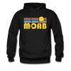 Moab, Utah Hoodie - Retro Sunrise Moab Crewneck Hooded Sweatshirt - black