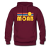 Moab, Utah Hoodie - Retro Sunrise Moab Crewneck Hooded Sweatshirt - burgundy