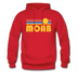 Moab, Utah Hoodie - Retro Sunrise Moab Crewneck Hooded Sweatshirt - red