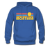 Montana Hoodie - Retro Sunrise Montana Crewneck Hooded Sweatshirt - royal blue