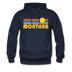 Montana Hoodie - Retro Sunrise Montana Crewneck Hooded Sweatshirt - navy