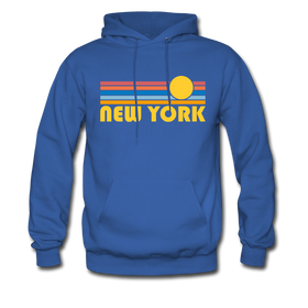 New York, New York Hoodie - Retro Sunrise New York Hooded Sweatshirt