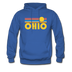 Ohio Hoodie - Retro Sunrise Ohio Crewneck Hooded Sweatshirt - royal blue