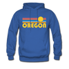 Oregon Hoodie - Retro Sunrise Oregon Hooded Sweatshirt