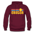 Oregon Hoodie - Retro Sunrise Oregon Crewneck Hooded Sweatshirt - burgundy