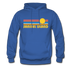 Sanibel Island, Florida Hoodie - Retro Sunrise Sanibel Island Crewneck Hooded Sweatshirt - royal blue