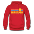 Sarasota, Florida Hoodie - Retro Sunrise Sarasota Crewneck Hooded Sweatshirt - red
