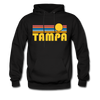 Tampa, Florida Hoodie - Retro Sunrise Tampa Hooded Sweatshirt